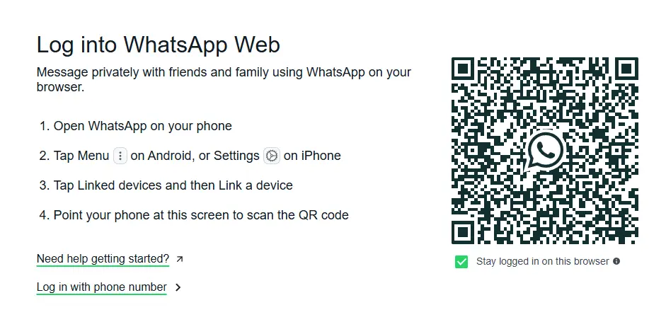 WhatsApp Web Login
WhatsApp Web